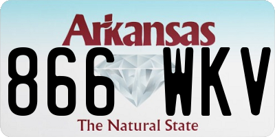 AR license plate 866WKV