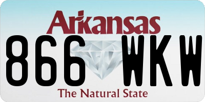 AR license plate 866WKW