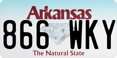 AR license plate 866WKY