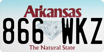 AR license plate 866WKZ