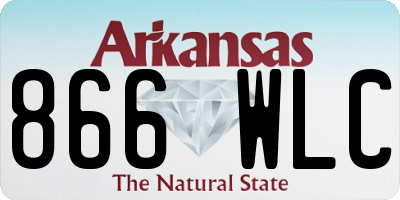 AR license plate 866WLC