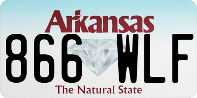AR license plate 866WLF