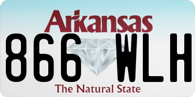 AR license plate 866WLH