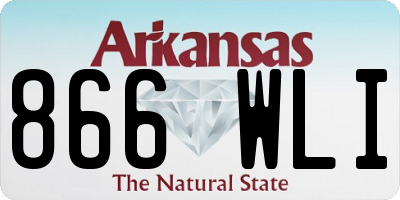 AR license plate 866WLI