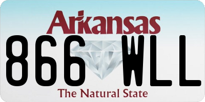 AR license plate 866WLL