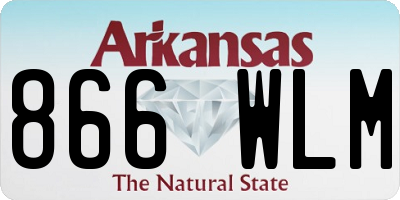AR license plate 866WLM