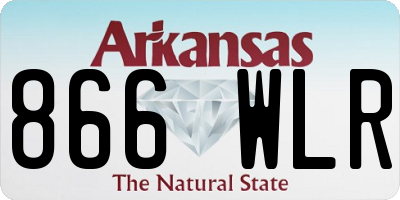 AR license plate 866WLR
