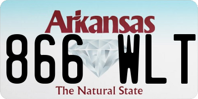 AR license plate 866WLT