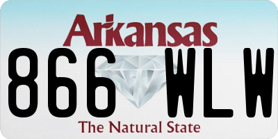 AR license plate 866WLW