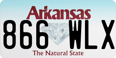 AR license plate 866WLX