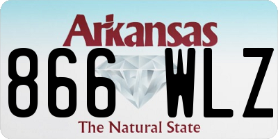 AR license plate 866WLZ