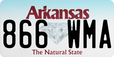 AR license plate 866WMA