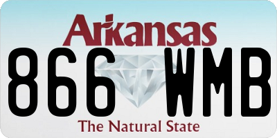 AR license plate 866WMB