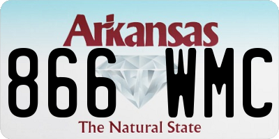 AR license plate 866WMC