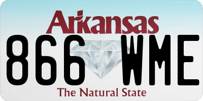 AR license plate 866WME