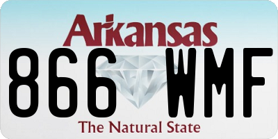 AR license plate 866WMF