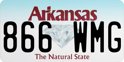 AR license plate 866WMG