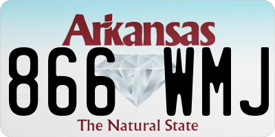AR license plate 866WMJ
