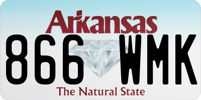 AR license plate 866WMK