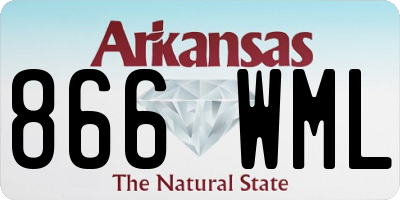 AR license plate 866WML
