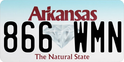 AR license plate 866WMN