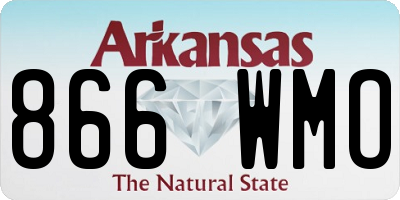 AR license plate 866WMO