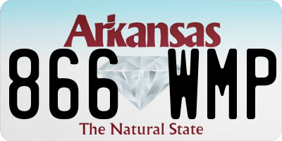 AR license plate 866WMP