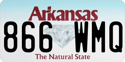 AR license plate 866WMQ