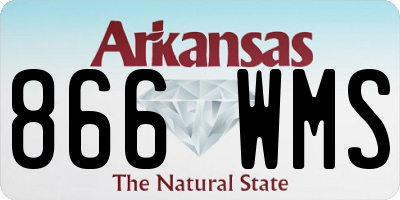 AR license plate 866WMS
