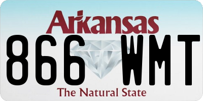 AR license plate 866WMT