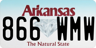 AR license plate 866WMW