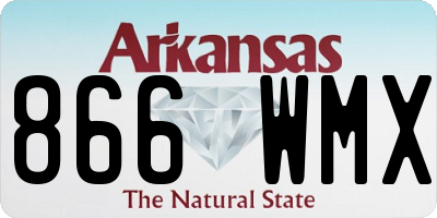 AR license plate 866WMX