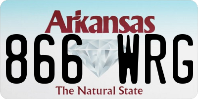 AR license plate 866WRG