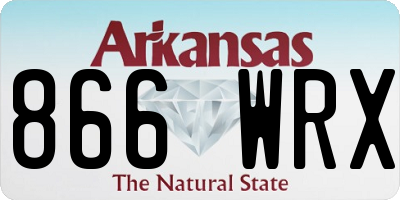 AR license plate 866WRX
