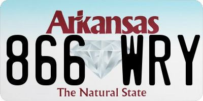 AR license plate 866WRY