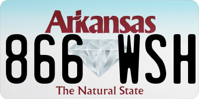 AR license plate 866WSH