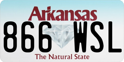 AR license plate 866WSL