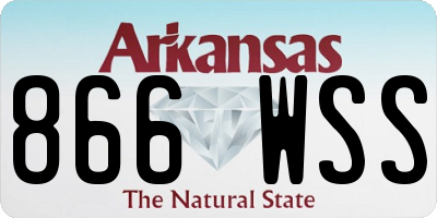 AR license plate 866WSS