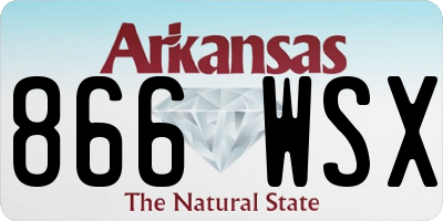AR license plate 866WSX