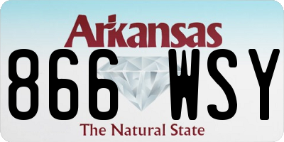 AR license plate 866WSY