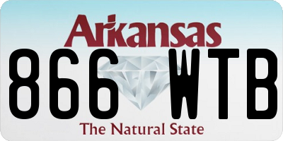 AR license plate 866WTB