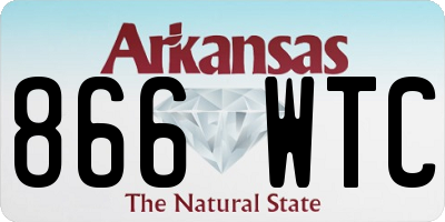 AR license plate 866WTC