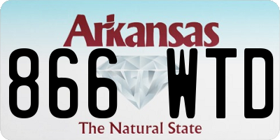 AR license plate 866WTD