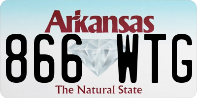 AR license plate 866WTG