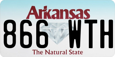 AR license plate 866WTH