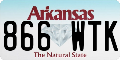AR license plate 866WTK