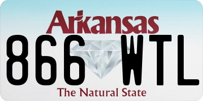 AR license plate 866WTL