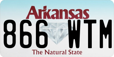 AR license plate 866WTM
