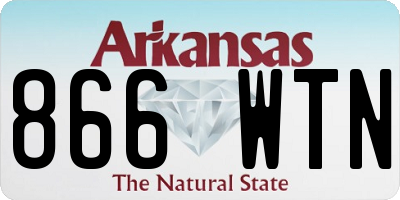 AR license plate 866WTN