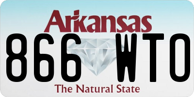 AR license plate 866WTO